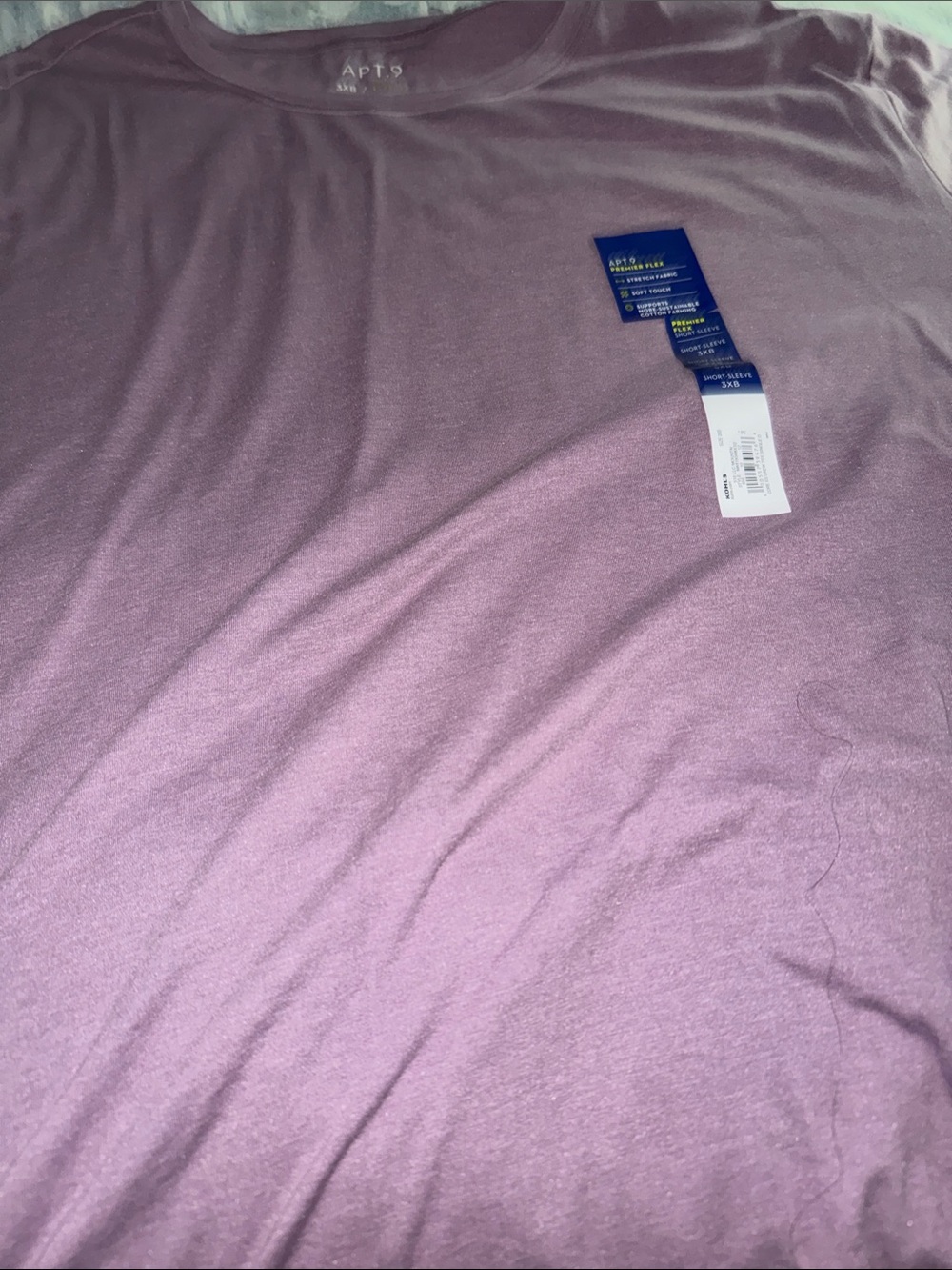 NWT-Apt. 9 Men's Purple Short Sleeve Crew Tee